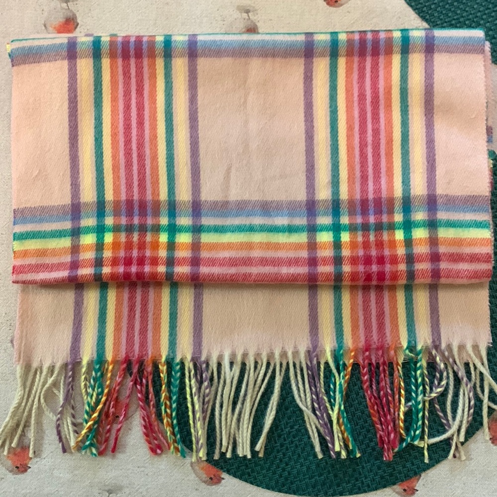Topshop Multi-Striped Scarf Made in Italy